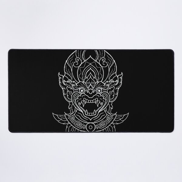 Item preview, Beautiful YEK THAI lai thai traditional in classic white line designed and sold by Bspaces.