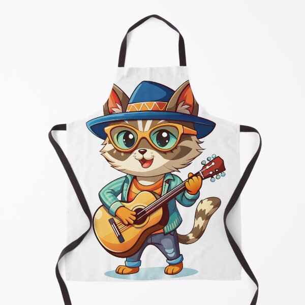 Item preview, singer playing guitar cute cat designed and sold by Arextr.