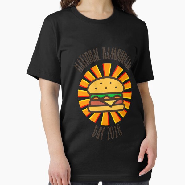 Item preview, National Hamburger Day 2018 Shirt designed and sold by catcatcatlife.