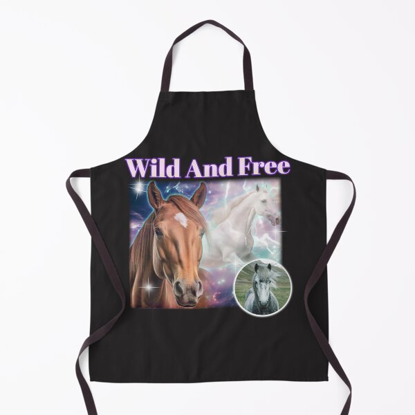 Item preview, wild and free horse puns designed and sold by funpunsteeshop.