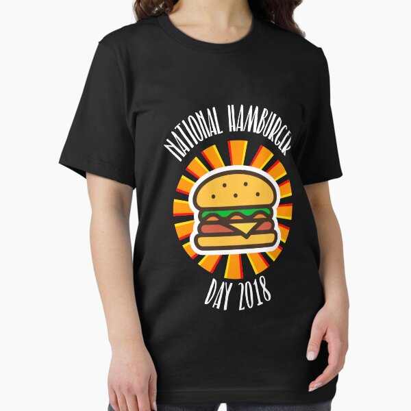 Item preview, National Hamburger Day 2018 Shirt designed and sold by catcatcatlife.