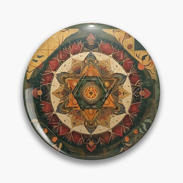 Item preview, Sunlit Scripts and Verdant Visions: A Celestial Ballet in Bloom in Modern Mandala Art designed and sold by Vic Torys ☆.