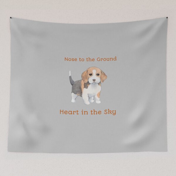 Item preview, Heart in the Sky English Beagle Dog designed and sold by SvenJ94.