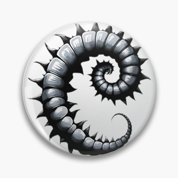 Item preview, Twisted Terrors | Creepy Spikey Worm Spiral | Dark & Edgy Graphic designed and sold by DopeStick.