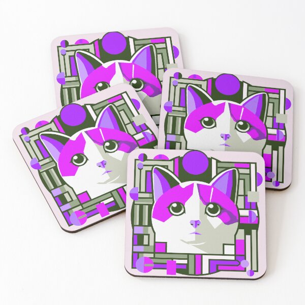 Item preview, Modern cat art designed and sold by Paintbase.