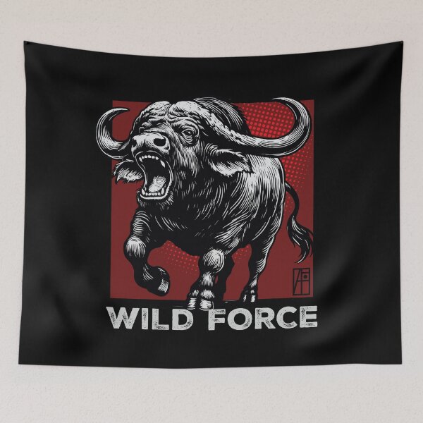 Item preview, AFRICAN BUF - CAPE BUF - WILD FORCE - ANIMALS -1 designed and sold by ArtProjectShop.