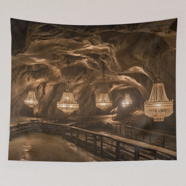 Item preview,  Illuminating the Depths: Chandelier in the Wieliczka Salt Mines, Poland designed and sold by Frame of Mind .