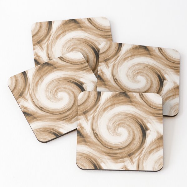 Item preview, Dreamy Whimsical Beige Swirl Pattern designed and sold by Artistestella.