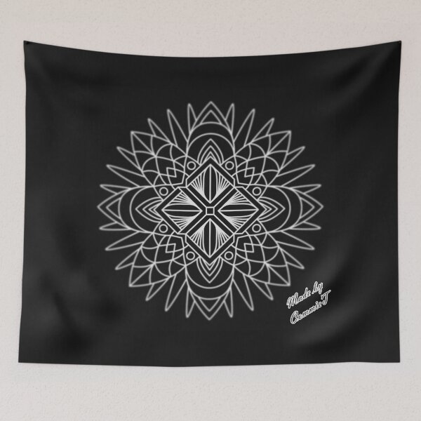 Item preview, Abstract Snowflake B&W designed and sold by CommieT.