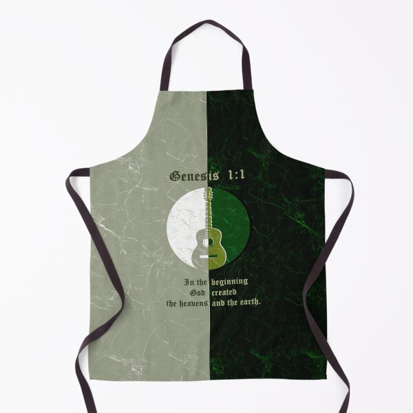 Item preview, christian musician minimal abstract green tone bible genesis 1 in the beginning God created the heavens and the earth designed and sold by ZechJohnRB.