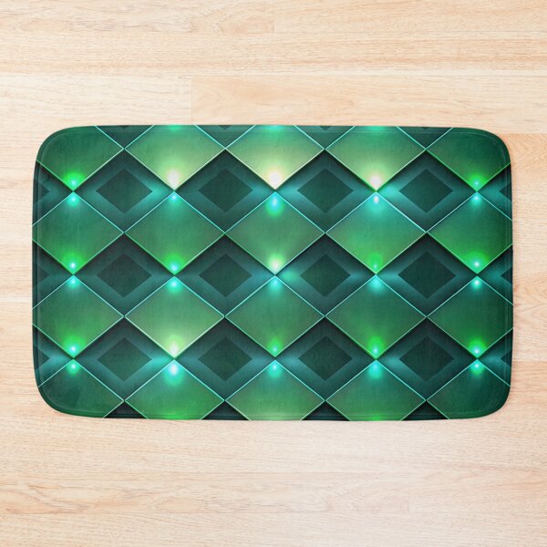 Item preview, Emerald Matrix , a seamless pattern consisting of diamond shapes arranged  designed and sold by aminz4.