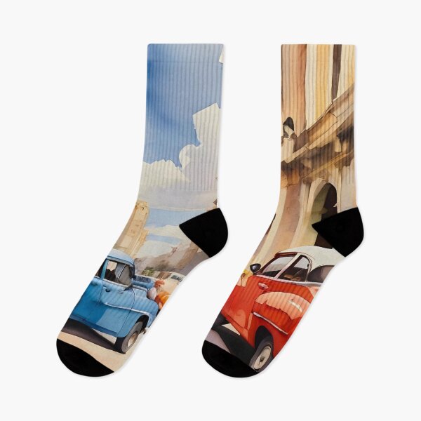 Item preview, Havana Street Scene - Classic Cars!  Vintage Cars designed and sold by Frame of Mind .