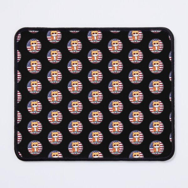 Item preview, Cat and USA flag designed and sold by DesignAFind.