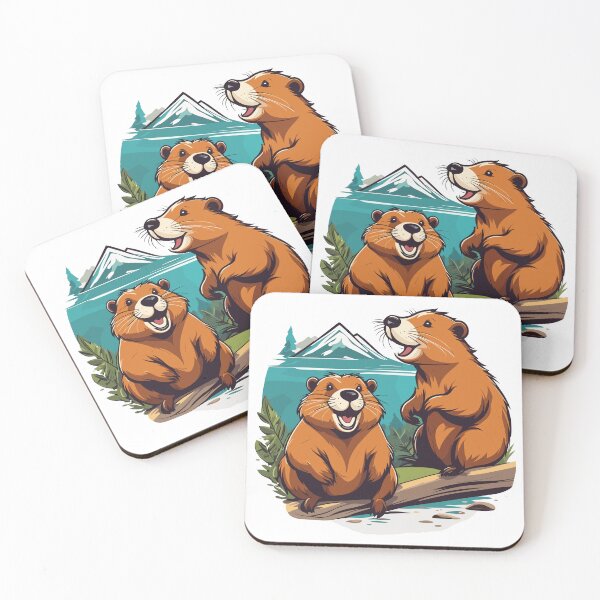Item preview, Cute Beavers designed and sold by WildlifeInc.