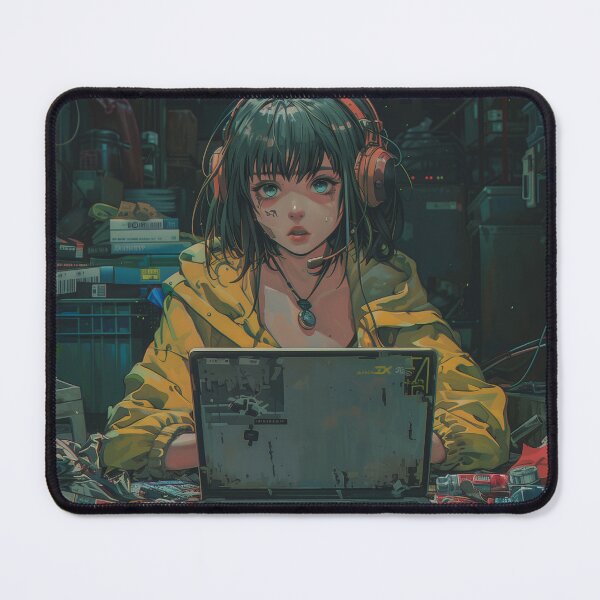 Artikelvorschau, Konzentrierter Gamer im Cyberpunk-Raum entworfen und verkauft von palmyst.
