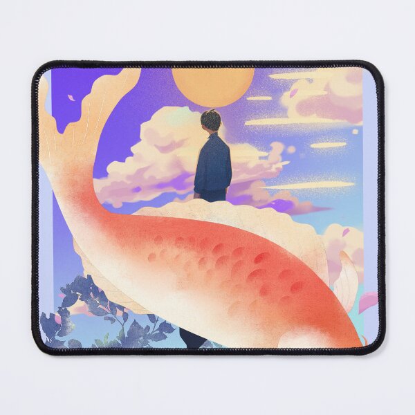 Item preview, Dreamy Solarpunk Japanese Inspired // Digital Art // Koi Fish // designed and sold by StarryPopStuff.
