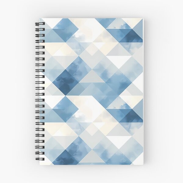 Item preview, Pattern With Blue And White Rhombuses And Triangles designed and sold by kuralesya.