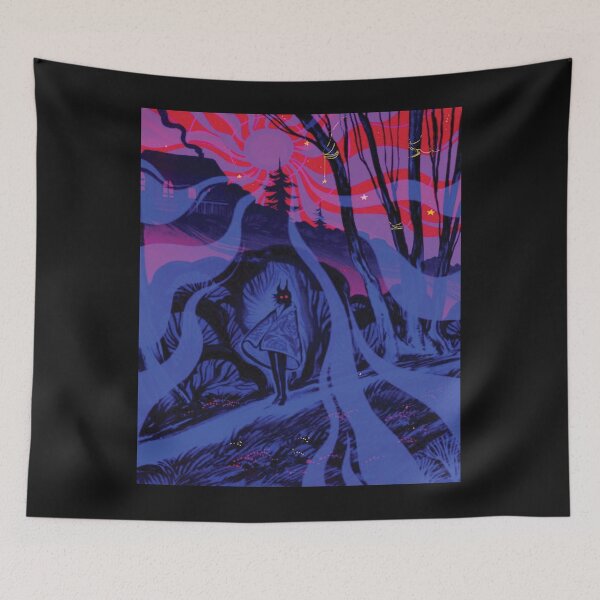 Item preview, Eerie Figure in a Psychedelic Forest designed and sold by CylepErtillo.