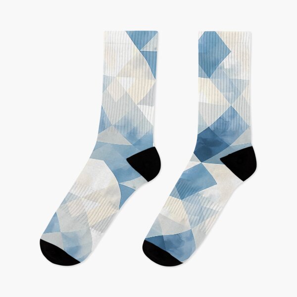 Item preview, Pattern With Blue And White Rhombuses And Triangles designed and sold by kuralesya.
