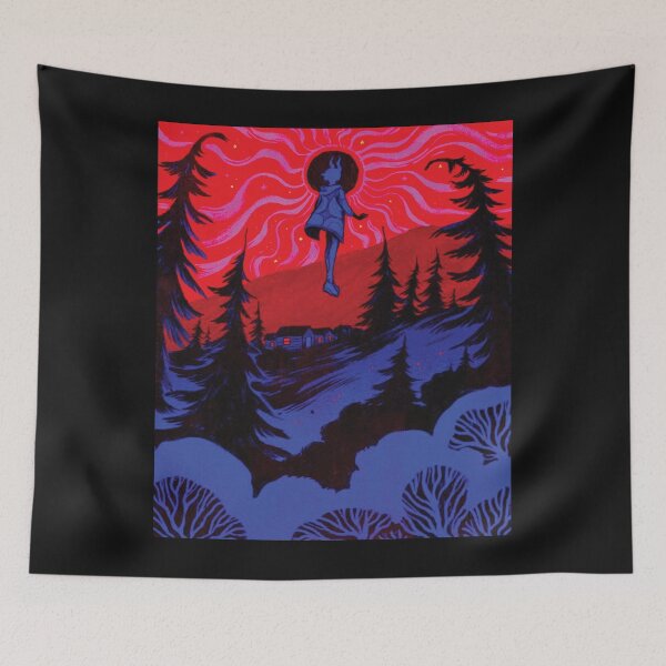 Item preview, Floating Figure in a Psychedelic Night designed and sold by CylepErtillo.