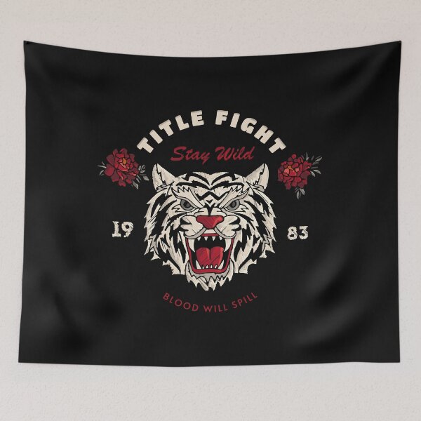 Item preview, Roaring White Title Fight Tiger 1983 designed and sold by Corinne Alexa Jackson.
