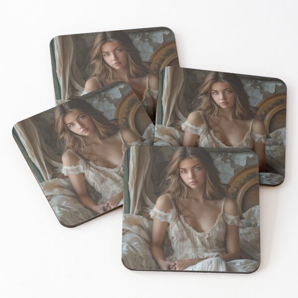 Item preview, Woman in Vintage Dress Indoors designed and sold by palmyst.