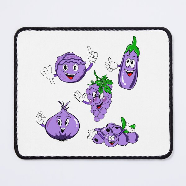 Item preview, Purple Pleasure: Happy Fruits & Veggies designed and sold by RysowankaZS.
