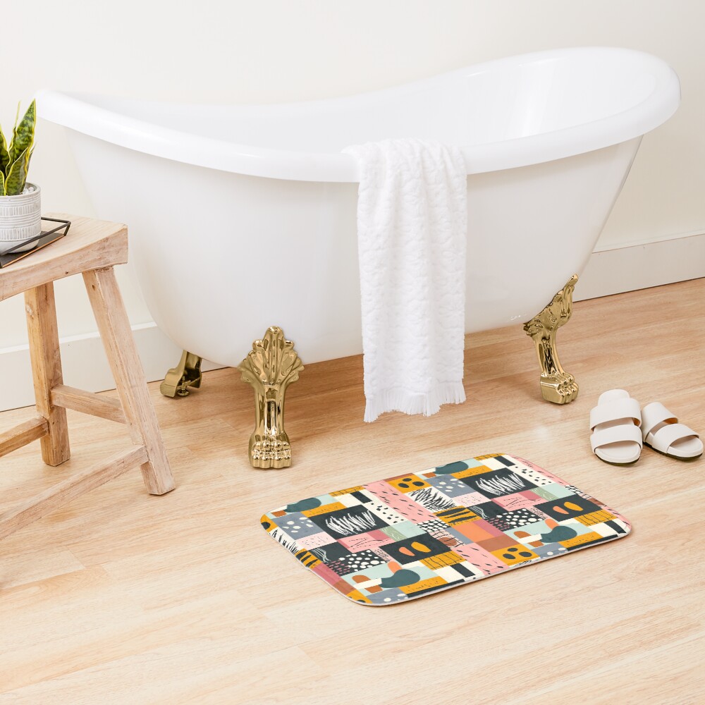 Item preview, Bath Mat designed and sold by WonderworkLI.