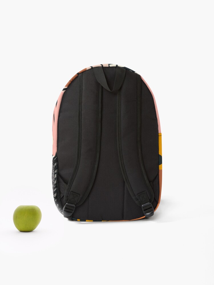 Thumbnail 2 of 3, Backpack, Modern patchwork illustration designed and sold by WonderworkLI.