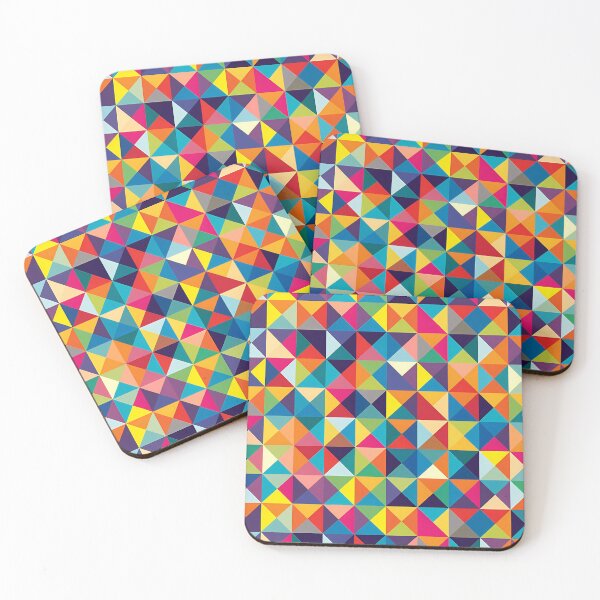 Item preview, Pattern With Multicolored Triangles designed and sold by kuralesya.