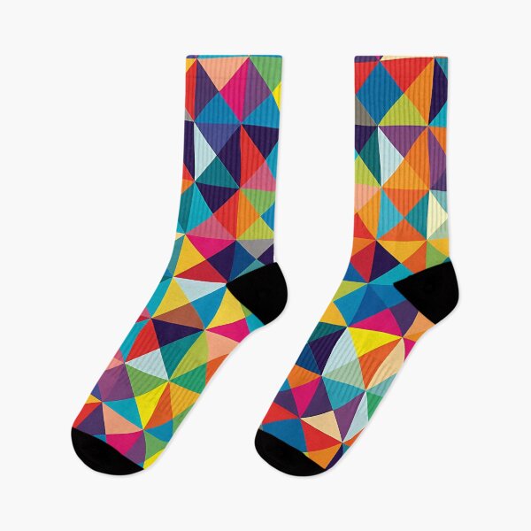 Item preview, Pattern With Multicolored Triangles designed and sold by kuralesya.