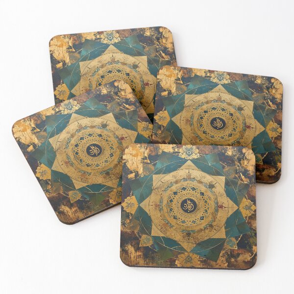 Item preview, Echoes of Eternity: The Om Amidst Golden Mandalas, Meditative Mandala Art designed and sold by Vic Torys ☆.