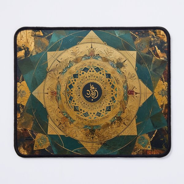 Item preview, Echoes of Eternity: The Om Amidst Golden Mandalas, Meditative Mandala Art designed and sold by Vic Torys ☆.