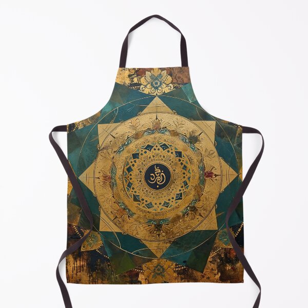 Item preview, Echoes of Eternity: The Om Amidst Golden Mandalas, Meditative Mandala Art designed and sold by Vic Torys ☆.