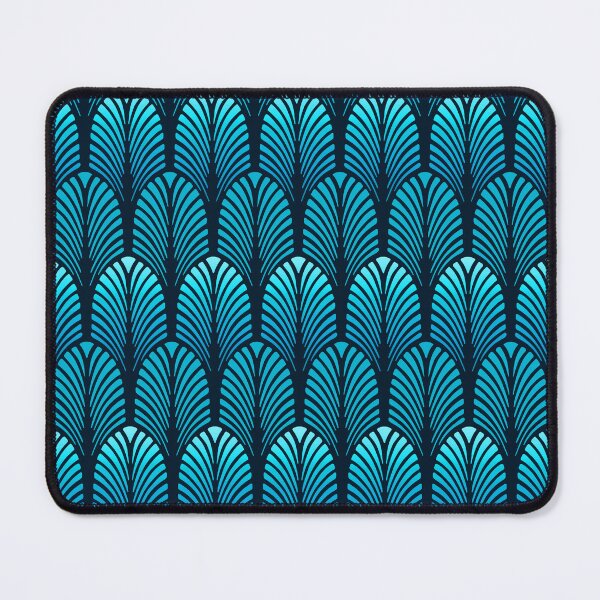 Item preview, Art Deco Feather Pattern, Sapphire Blue  designed and sold by Marymarice.