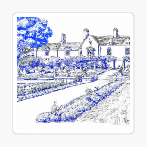Rustic Elegance: Historic Home Sticker