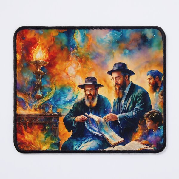 Aperçu de l'œuvre Apprendre dans le feu de la Torah créée et vendue par KnowingHeart.