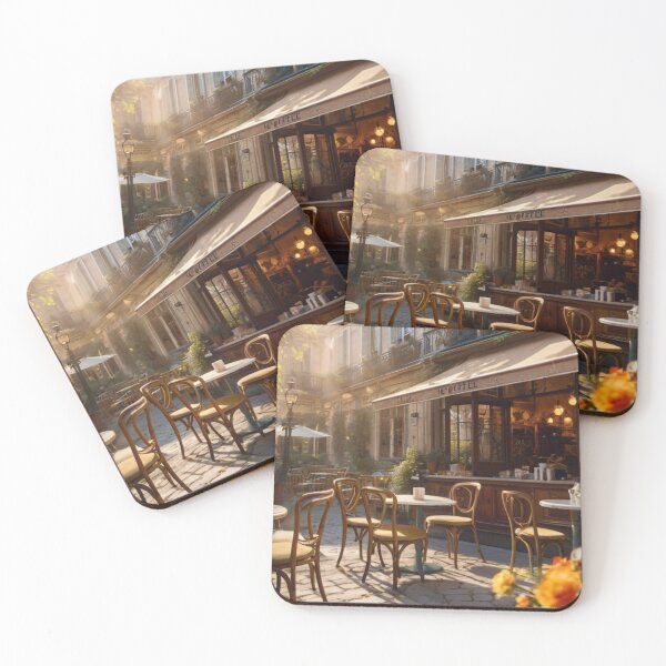 Item preview, French Courtyard Coffee House designed and sold by BlareBlare.
