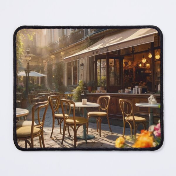 Item preview, French Courtyard Coffee House designed and sold by BlareBlare.
