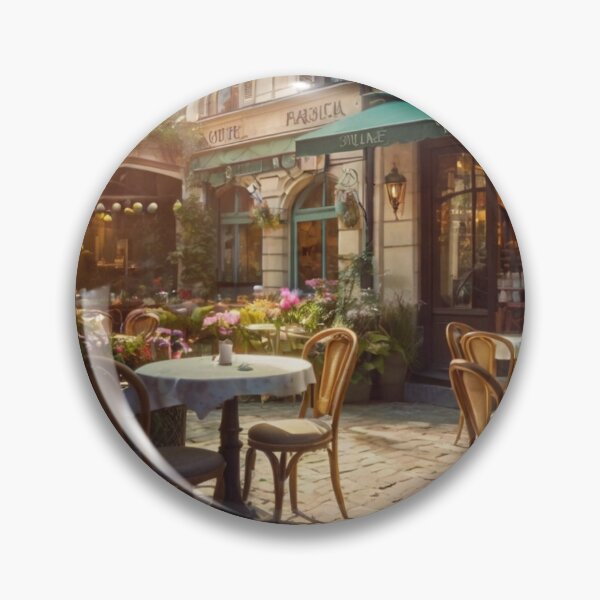 Item preview, French Flower Courtyard Café designed and sold by BlareBlare.