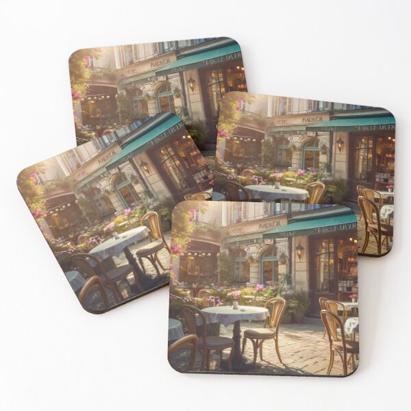 Item preview, French Flower Courtyard Café designed and sold by BlareBlare.