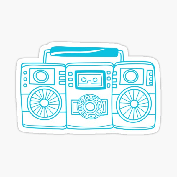 &ldquo;the coolest radio in the world " Sticker for Sale by Pani Kara | Redbubble