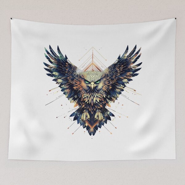 Item preview, Geometry Golden Eagle Spread Wings  designed and sold by TheDarkStone.