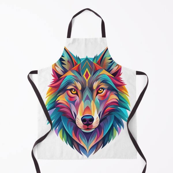 Item preview, colorful wolf designed and sold by Arextr.