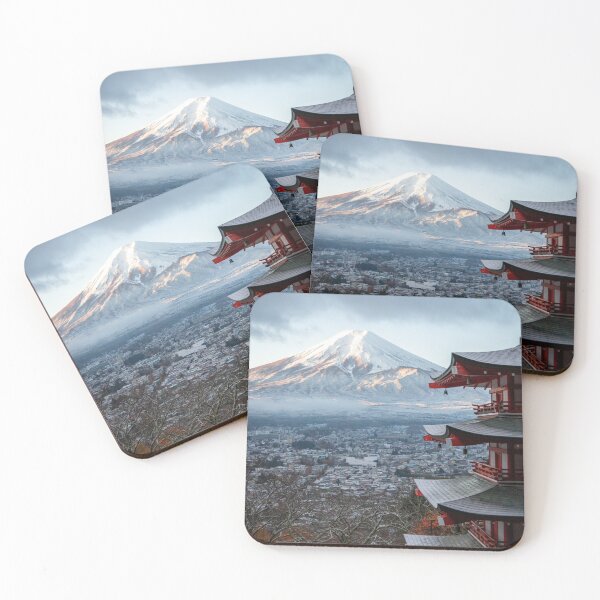 Item preview, Fuji poster, travel wall art Japan designed and sold by PanenkaPrints.