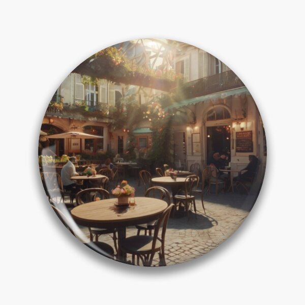 Item preview, French Bistro Courtyard designed and sold by BlareBlare.