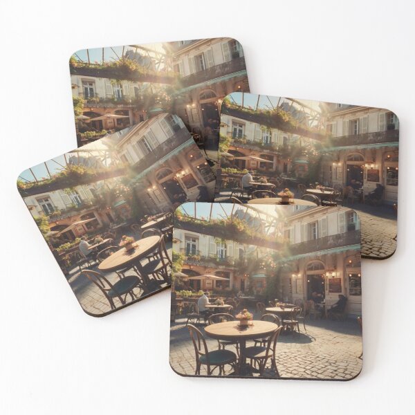 Item preview, French Bistro Courtyard designed and sold by BlareBlare.