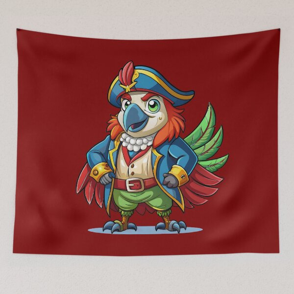 Item preview, pirate parrot designed and sold by Arextr.