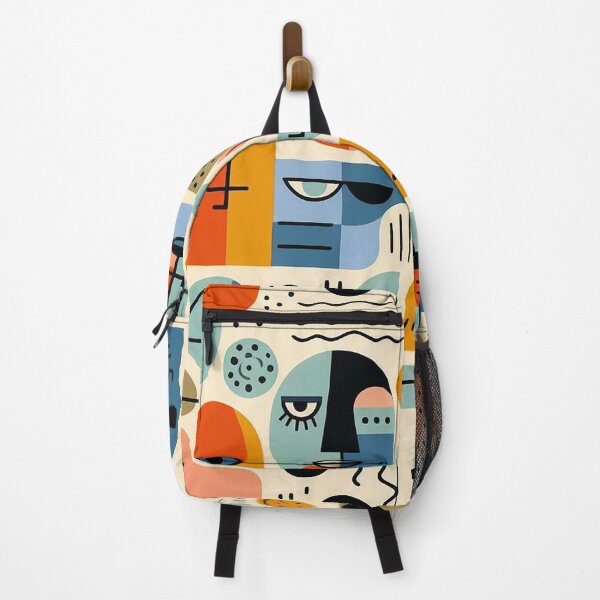 Item preview, Retro abstract with faces designed and sold by Silbays.