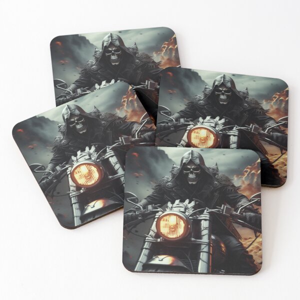 Item preview, Grim Reaper Blazing Thru the Valley designed and sold by TheDarkWardrobe.